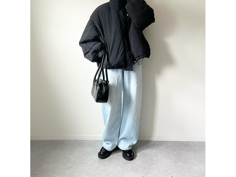 冬の寒さに負けない！そろそろ準備したい中綿アウター×【ユニクロ】バズりデニムの着こなし【40代の毎日コーデ】