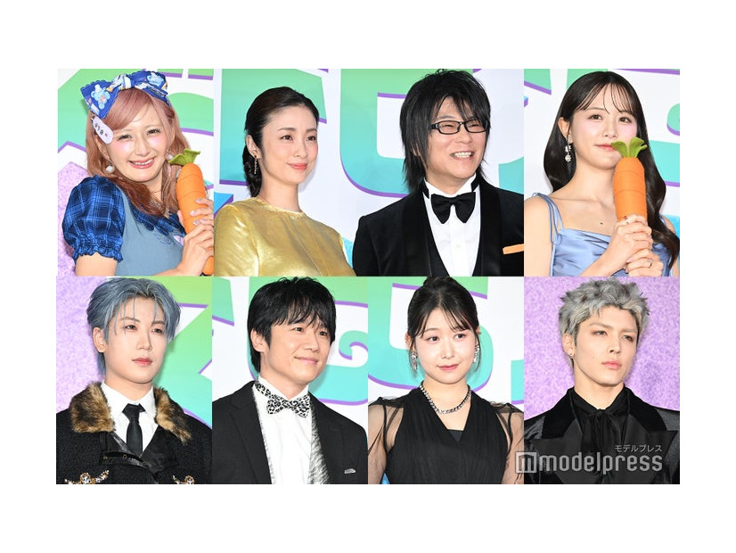 （上段左から）しなこ、上戸彩、森川智之、森香澄（下段左から）HAYATO／MAZZEL、風間俊介、MOMONA／ME:I、MAKI／&TEAM（C）モデルプレス