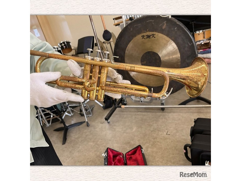 生徒たちが使用する楽器