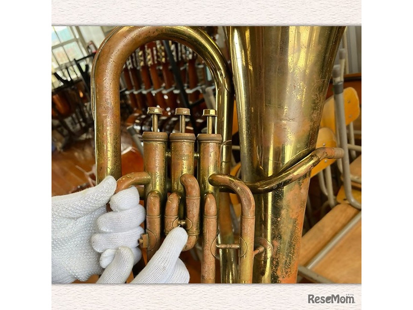 生徒たちが使用する楽器