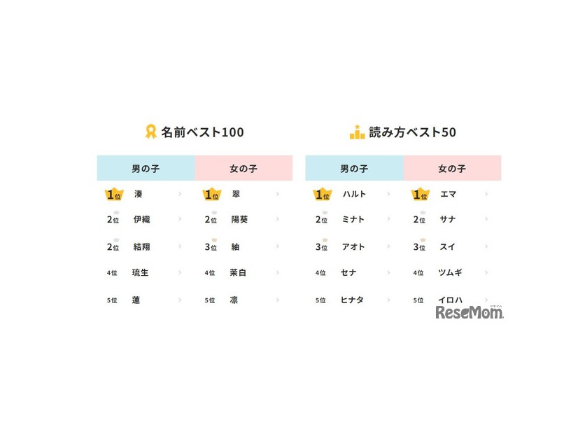 2025年生まれ名前調査