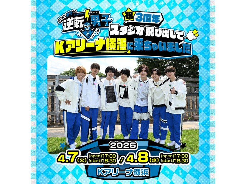 「なにわ男子の逆転男子 祝3周年 ～スタジオ飛び出してKアリーナ横浜に来ちゃいました～」（C）なにわ男子の「逆転男子」イベント実行委員会