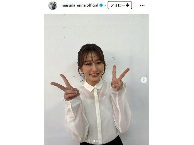 枡田絵理奈アナウンサーInstagramより