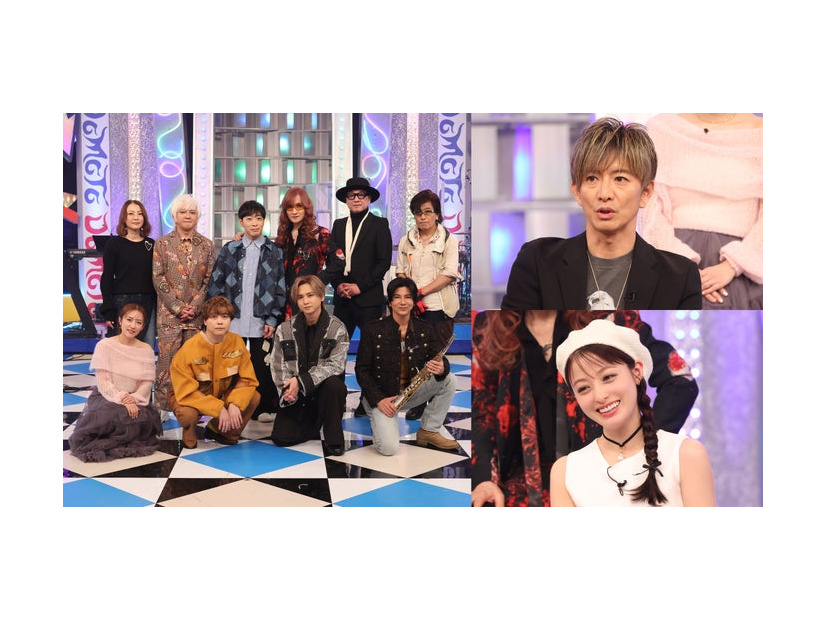 「堂本兄弟2025」【左】（上段左から）加藤いづみ、浅倉大介、堂島孝平、高見沢俊彦、吉田 建、村石雅行（下段左から）高橋みなみ、堂本 剛、堂本光一、武田真治 【右】（上から）木村拓哉、橋本環奈（C）フジテレビ