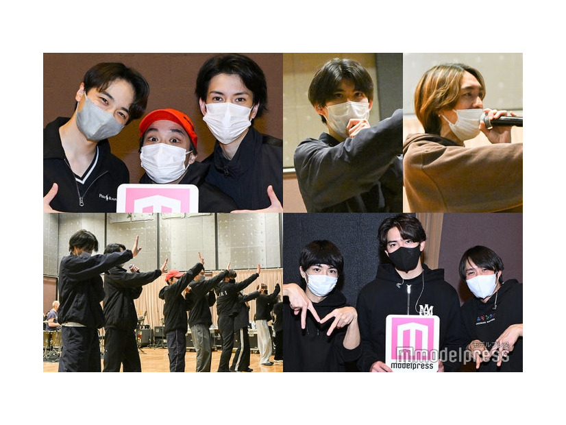 「ハンサムライブ」本番直前リハーサル取材／（上段左から時計回り）小関裕太、松岡広大、渡邊圭祐、徳永智加来、平間壮一、細田佳央太、甲斐翔真、溝口琢矢（C）モデルプレス