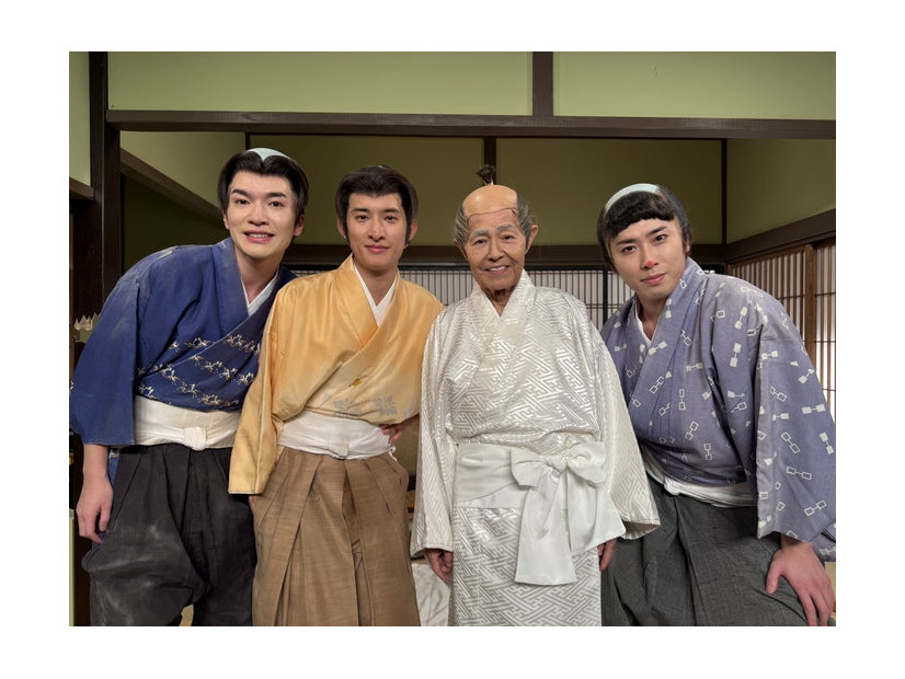 深澤辰哉、向井康二、加藤茶、宮舘涼太（C）フジテレビ