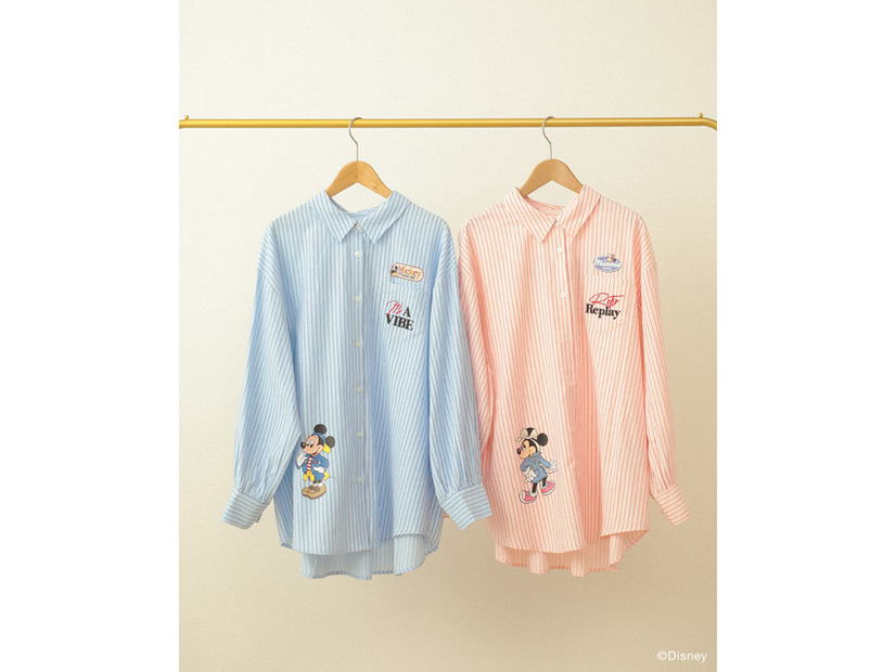 ミッキー＆フレンズ/オーバーサイズシャツ￥4,990