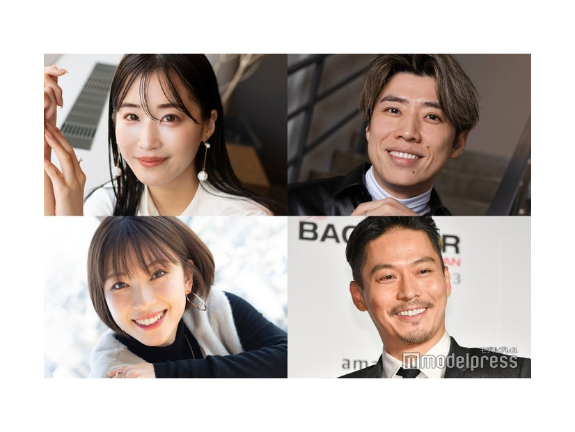 （左上から時計回りに）休井美郷、黄皓、坂東工、藤原望未（C）モデルプレス