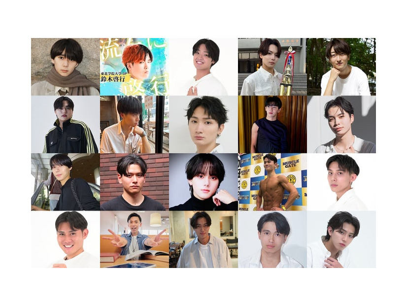 「MR OF MR CAMPUS CONTEST 2026」準決勝進出者（提供写真）