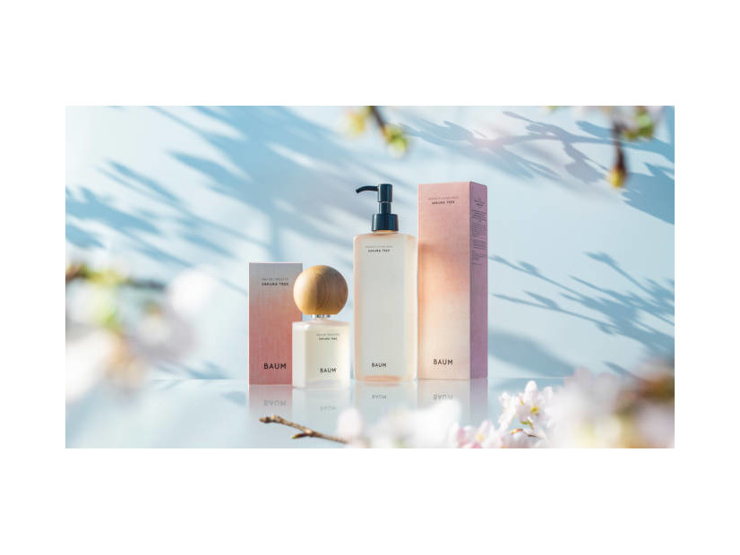 BAUM、「サクラツリー」オードトワレとハンドウォッシュが数量限定で登場