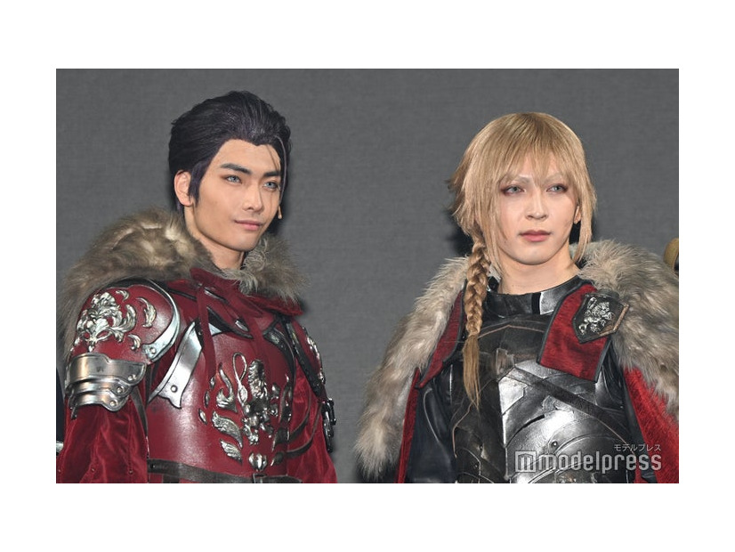 「FINAL FANTASY BRAVE EXVIUS 幻影戦争 THE STAGE 」囲み取材に出席した武藤潤、吉田仁人（C）モデルプレス