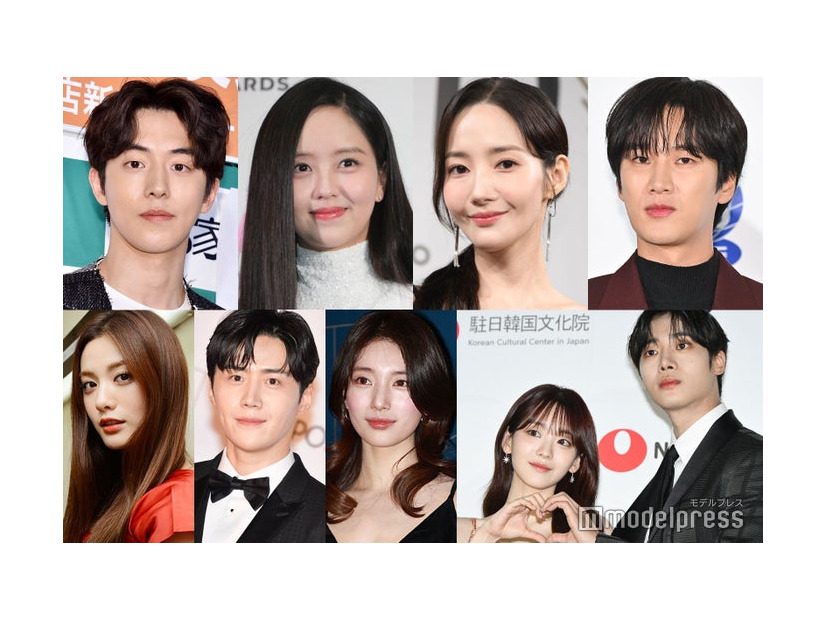 （上段左から）ナム・ジュヒョク、キム・ソヒョン、パク・ミニョンアン・ボヒョン（下段左から）ナナ、キム・ソンホ、チョ・イヒョン、チュ・ヨンウ（C）モデルプレス（下段中央）ペ・スジ／Photo by Getty Images