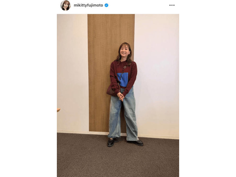 藤本美貴、カジュアルな私服SHOTに反響「可愛い！」「めっちゃ似合ってます」