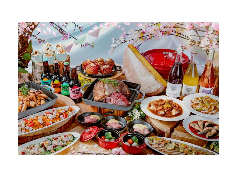 桜・グランピングブッフェ（提供写真）