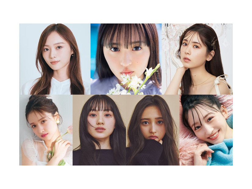 （上段左から）梅澤美波、遠藤さくら、筒井あやめ（下段左から）金川紗耶、川崎桜、井上和、一ノ瀬美空（提供写真）