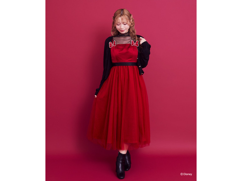 ミニー／リボンキャミワンピース（Red）￥14,500