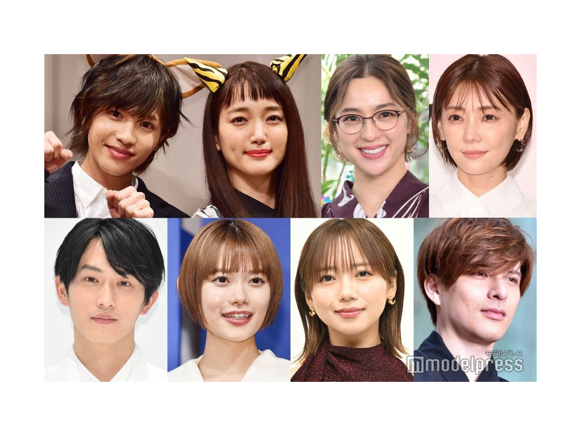 （上段左から）城田優、入山法子、中村アン、倉科カナ（下段左から）杉野遥亮、杉咲花、齊藤京子、城田優（C）モデルプレス
