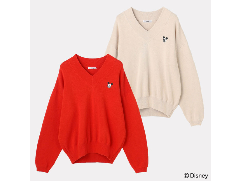 ミッキーマウス／スウェットライクニット　￥5,990（税込）