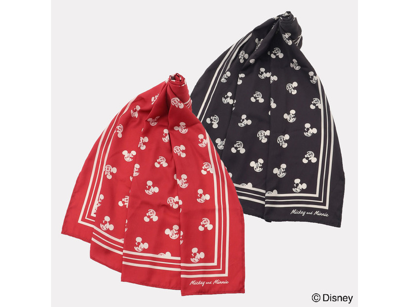 ミッキーマウス&ミニーマウス／スカーフ　￥2,990（税込）