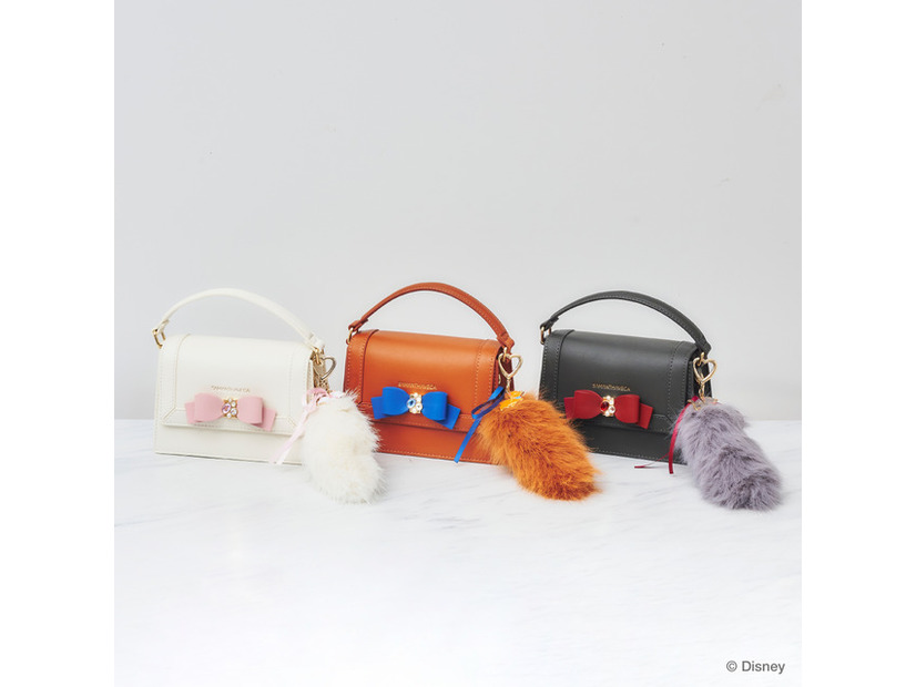 ミニミニショルダーバッグ（ホワイト／ブラウン／グレー）¥17,600「おしゃれキャット マリー」コレクション