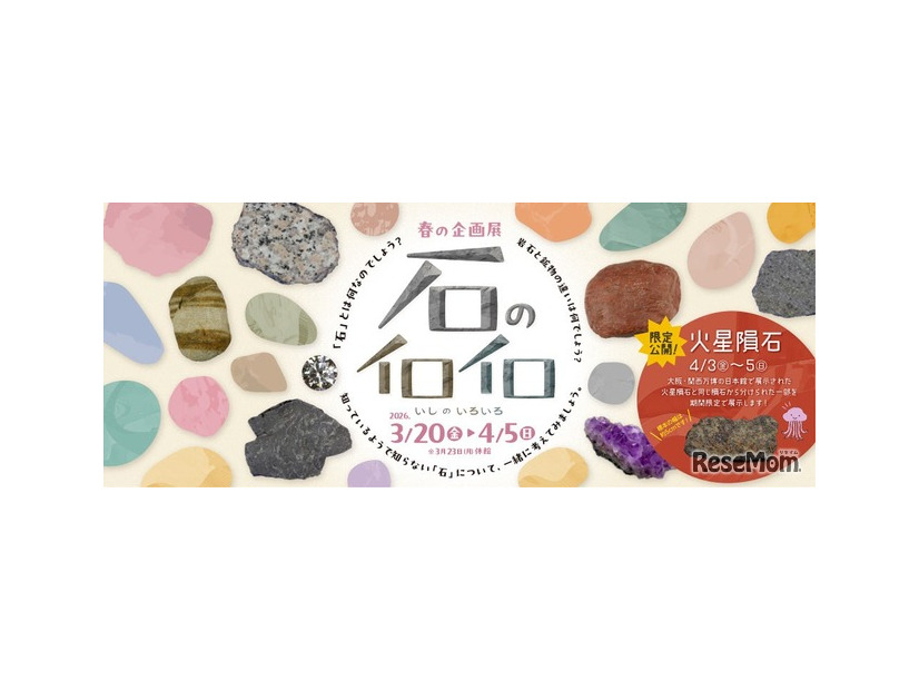 春の企画展「石のイロイロ」