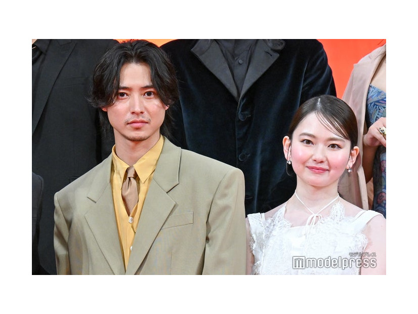 「ゴールデンカムイ 網走監獄襲撃編」完成披露舞台挨拶に出席した山崎賢人、山田杏奈（C）モデルプレス