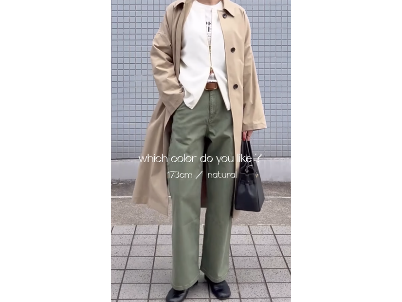 脚長効果も抜群。シルエットで魅せる大人のためのペインターパンツ。【40代の毎日コーデ】