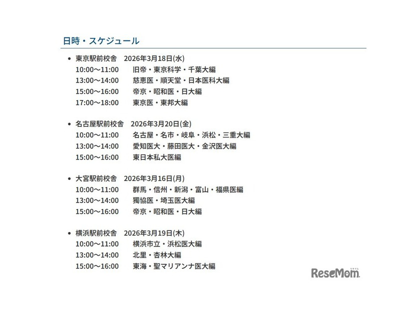 日時・スケジュール