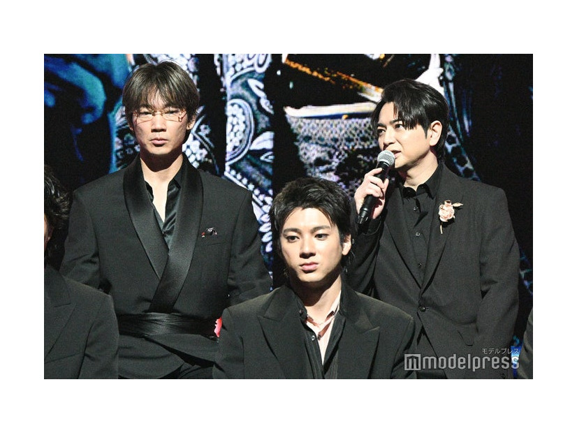 「ちるらん 新撰組鎮魂歌」制作発表に登場した綾野剛、山田裕貴、松本潤（C）モデルプレス