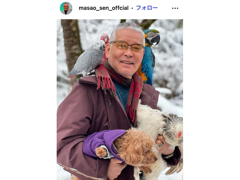 千昌夫Instagramより