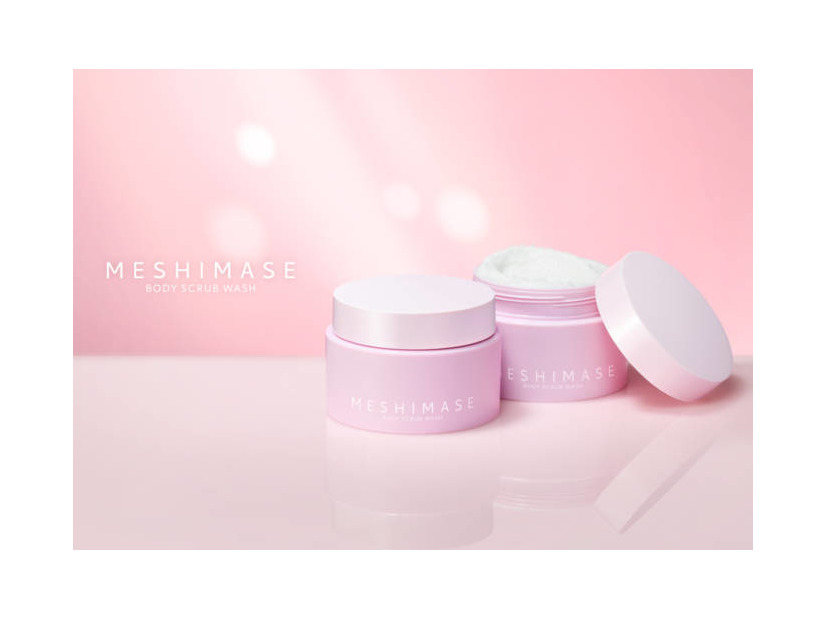 MESHIMASE、白玉ボディスクラブで全身透明感ケア「ボディスクラブウォッシュ」発売