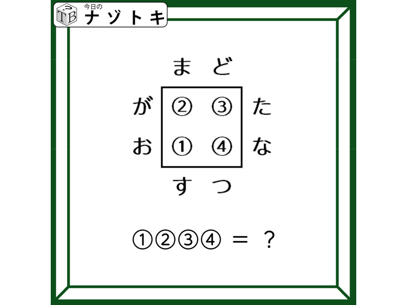 クイズです！「４つの単語から単語を導きましょう」「ま」で始まって「す」で終わる４文字の単語はなに？【難易度LV３.・中辛】