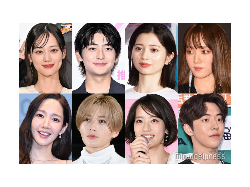 （上段左から）山下美月、高橋文哉、桜田ひより、イ・ソンギョン（下段左から）パク・ミニョン、八木勇征、池端杏慈、ナム・ジュヒョク（C）モデルプレス