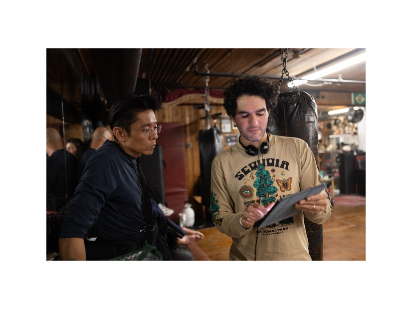 『スマッシング・マシーン』メイキング ©2025 Real Hero Rights LLC