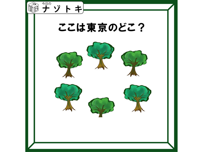 クイズです！「ここは東京のどこ？」イラストから読み解きましょう【難易度LV２.・甘口】