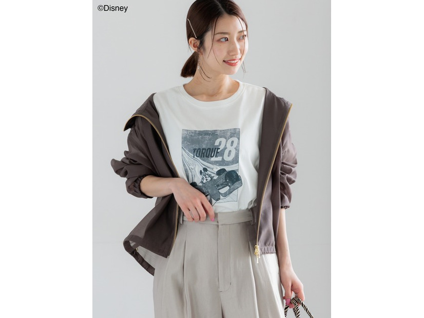 【Disney】MICKEY/フロントプリントTシャツ©Disney