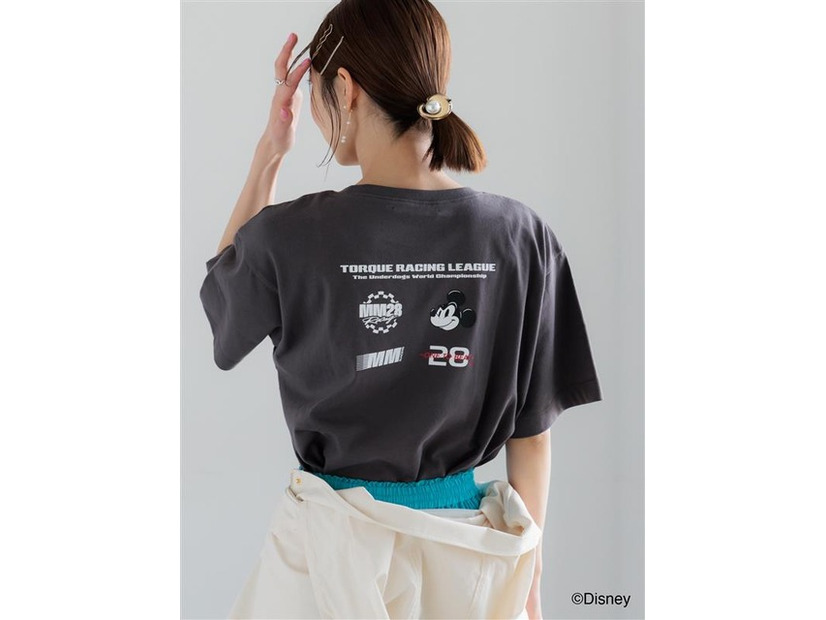【Disney】MICKEY/ロゴプリントTシャツ©Disney