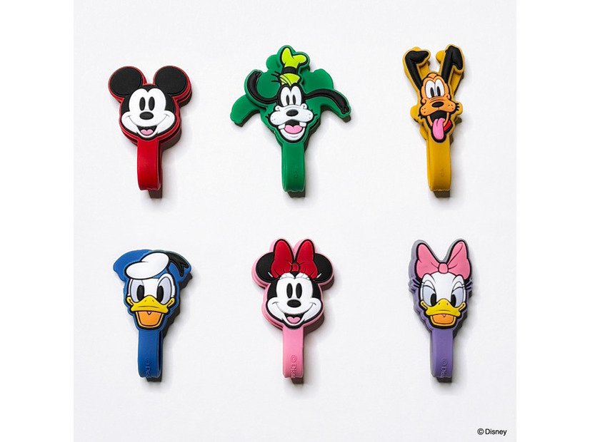 ミッキー＆フレンズ　ケーブルタイ　各110円（税込）　