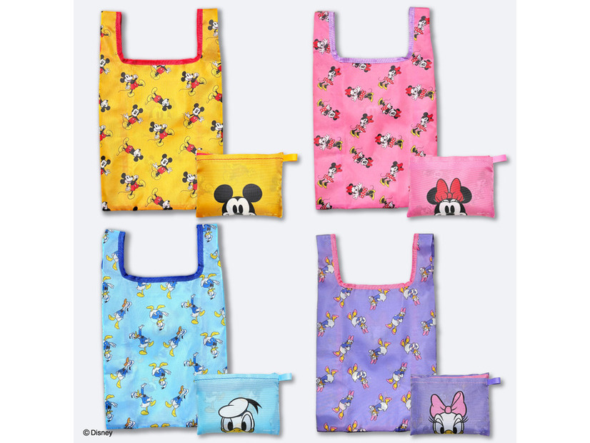 ミッキー＆フレンズ エコバッグ　各550円（税込）