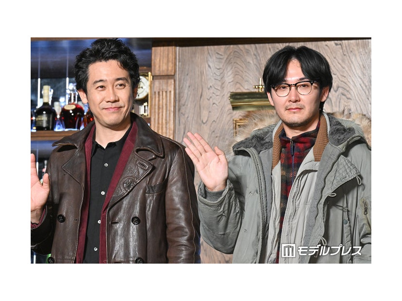 「探偵はBARにいる」シリーズ最新作製作発表会⾒に登場した大泉洋、松田龍平（C）モデルプレス