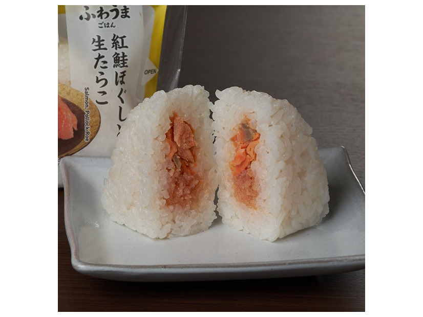 紅鮭ほぐしと生たらこ（税込295円）（提供写真）