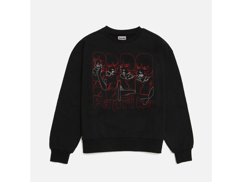 Paprika Thread-Embroidered Sweatshirt - Black　￥16,500 tax in　(C)2006 MADHOUSE / Sony Pictures Entertainment (Japan) Inc.