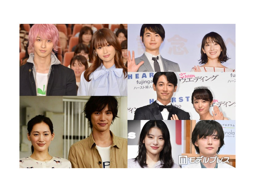（上段左上から時計回りに）横浜流星、深田恭子、瀬戸康史、波瑠、ディーン・フジオカ、清野菜名、櫻井海音、出口夏希、福士蒼汰、綾瀬はるか（C）モデルプレス