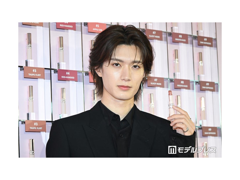 「YSL LOVENUDE HOTEL TOKYO SECRET CHECK-IN」に来場した山中柔太朗（C）モデルプレス