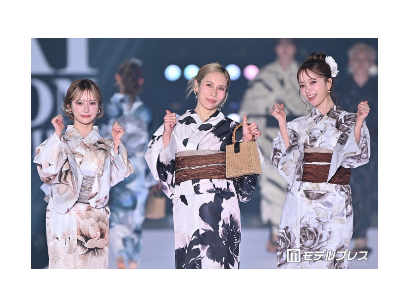 ヘラヘラ三銃士／まりな、ありしゃん、さおりん（C）モデルプレス