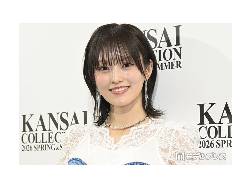 「KANSAI COLLECTION 2026 SPRING＆SUMMER」囲み取材に応じた山本彩（C）モデルプレス