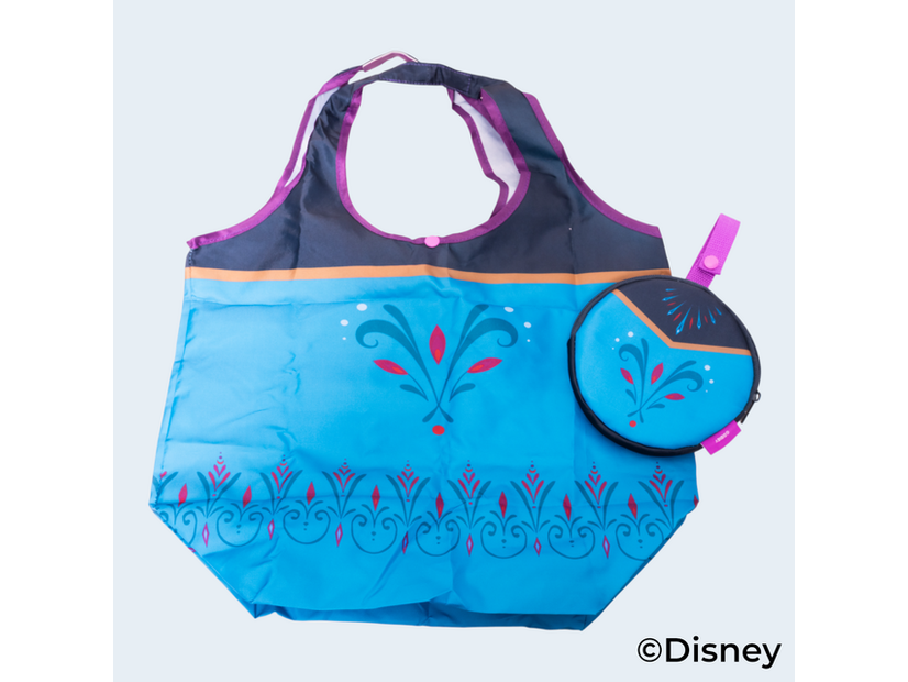 ポーチ付ショッピングエコバッグ（エルサ/ドレス）(C) Disney