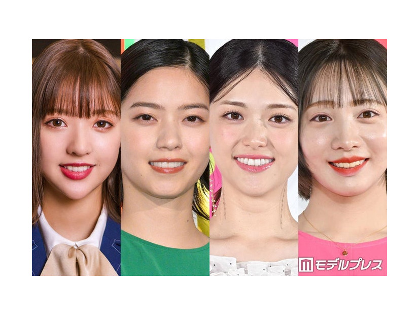 （左から）和田まあや、西野七瀬、松村沙友理、能條愛未（C）モデルプレス