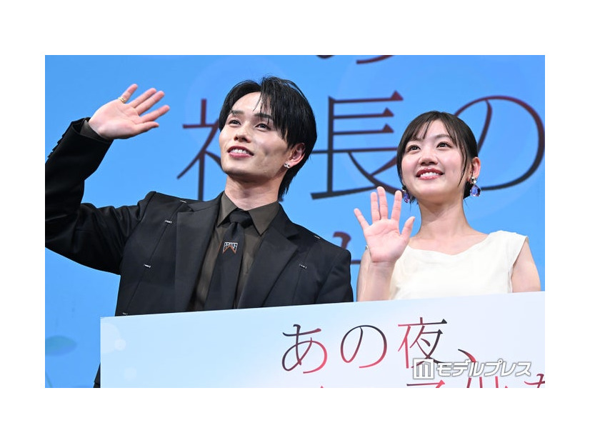 「あの夜、社長の子供を授かりました」第1話先行上映＆トークイベントに出席した森次政裕、佐々木美玲（C）モデルプレス