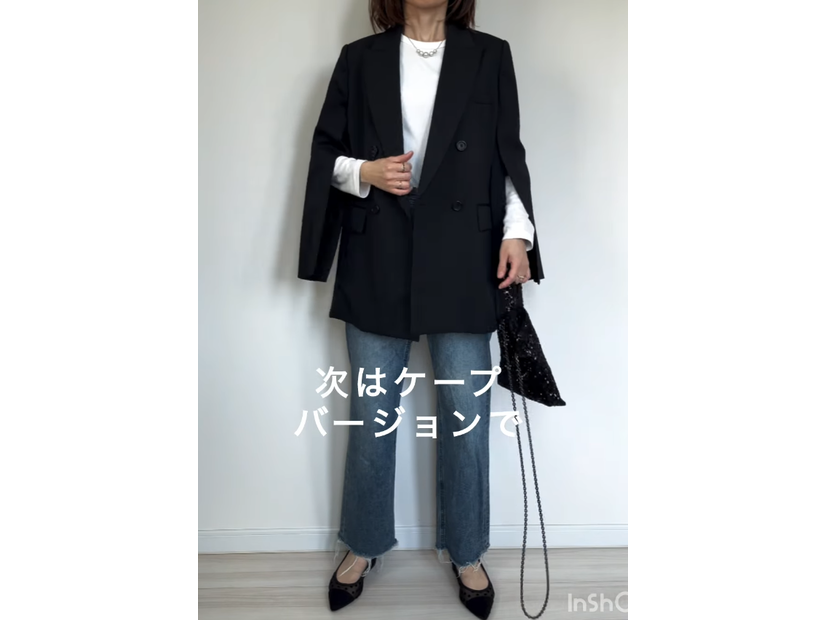 きれいめジャケットのデニム合わせが今っぽい。オンでもオフでも映える春の着こなし【40代の毎日コーデ】